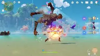 How To Elemental Reaction | Genshin Impact | Xiangling + Fischl