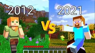 MINECRAFT EVOLUTION 2012 VS 2022