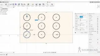 Circular and rectangular sketch pattern