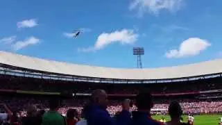 Helikopterlanding Open Dag Feyenoord 2015