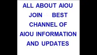 AIOU UPDATES ||  Kashan academy about AIOU ||  About AIOU ISSUES