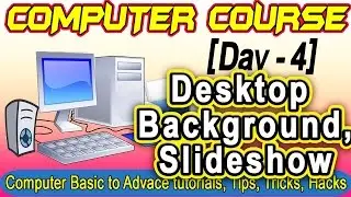 Desktop background, Slideshow - Computer Tutorials for Beginners Course Day #4