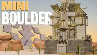 The Mini Boulder | The Most DEFENDABLE And COSY Base For SOLO/DUO/TRIO | RUST Base Design