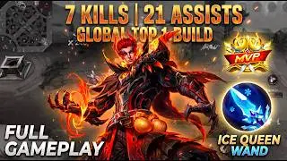 Top 1 Global Valir Gameplay: 7 Kills + 21 Assists (Best Build) | MLBB