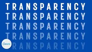 Transparency in Canva