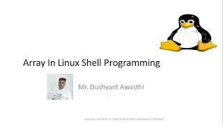 Array In Linux Shell Programming