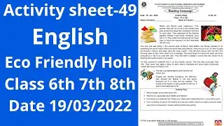 Activity sheet 49 class 6to8(19/3/2022) english/Activity sheet49 class6to8 /worksheet 49/worksheet49