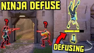 Sneaky Valorant Defuse | Valorant Ninja Defuse | Insane Ninja Defuse Valorant
