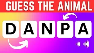 Guess the Animal by its Scrambled Name| Kids Challenge