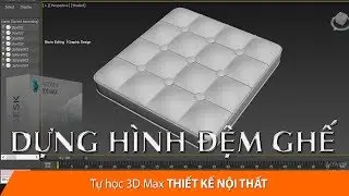 Dựng hình Đệm Ghế sofa #dohoamaytinh #thietkedohoa