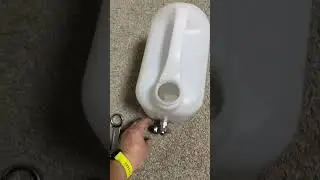 Truck wash basin made from a canister 🚚 
