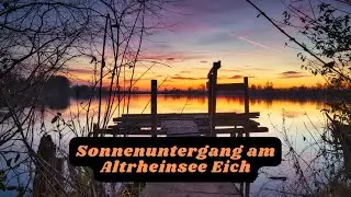 Sonnenuntergang fotografieren ... am Altrheinsee Eich