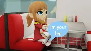 When your leg falls asleep (Blender)