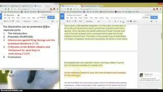 Breakdown of the Declaration of Independence