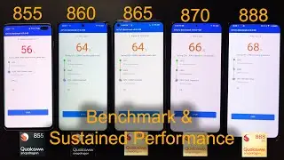 Snapdragon 855 860 865 870 888 Benchmark and Sustained Performance Comparison | Poco X3 Pro Poco F3