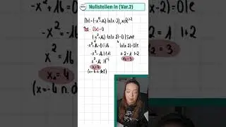 Nullstellen einer Logarithmus-Funktion #shorts  #mathe #abitur #einfachmathe