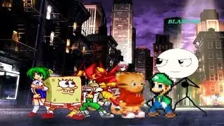 Team SPONGEBOB 1105 VS Team JacobJones-cw2bq MUGEN ¡¡battle¡¡ Request