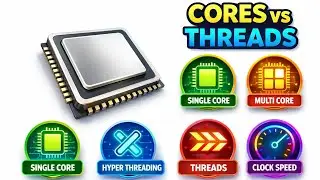 Every CPU Cores vs Threads Explained in 5 Minutes (Finally Made Simple!)