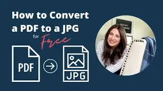 How to Convert a PDF to a JPG for FREE