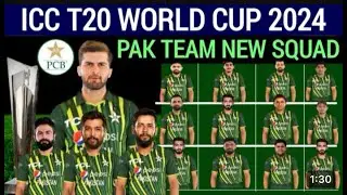 PCB Finalised 21Men Squad for #t20worldcup2024|Squad Announcement|Amir&IMAD returns #PAKvsNZ #PAKvNZ