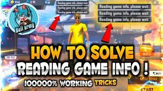 Free Fire Reading Game Info Please Wait | Free Fire Reading Game info Please Wait Probleme |