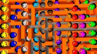 Yoshie Rainbow Pack in Big Maze - Gmod