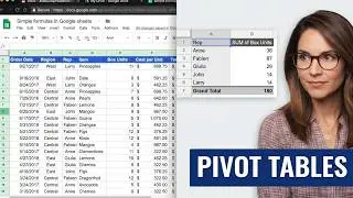 Pivot Tables in Google Spreadsheets