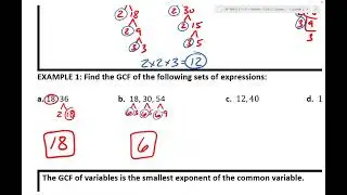 4.1 Notes: GCF