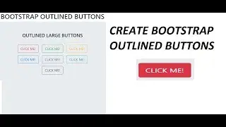 Bootstrap outlined buttons | using bootstrap classes