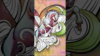Realistic unicorn digital art 