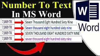 How to convert number to words in Word || Number to Text In Word || Convert Number to Text