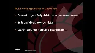 Build a web app on Delphi Data