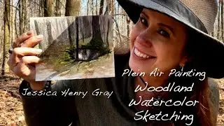 Plein Air Painting: Woodland Pool Watercolor Sketching with Jessica Henry Gray