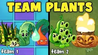 Can you beat the Team Zombies using 3 TEAM PLANTS? - Part 13 ( PvZ )