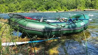 Raft Fishing  ( Dangerous White Water )