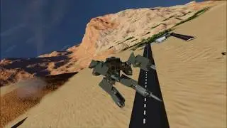 Space Engineers - Atmospheric Mecha Flier Flight Test