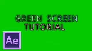Green screen and drop shadow effects in after effects tutorial
