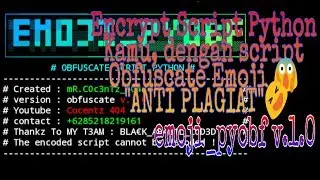 Encrypt Code Python dengan emoji_pyobf v.1 - Termux