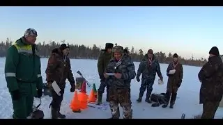 Соревнования по ловле на мормышку оз. Плоское, Пинежский район