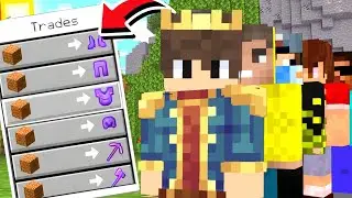 Minecraft But YouTubers Trade OP Items!