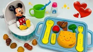 Ultimate ASMR Mickey Mouse Poop Training & Food Play 🍴💩 Satisfying Unboxing