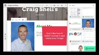 About Me Page in New Google Sites