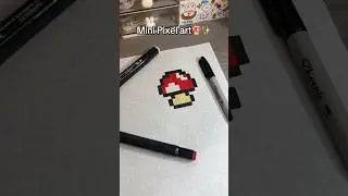 ✨Mini Mushroom Pixel art ideas￼🍄 
