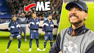 I WENT ON THE PITCH WITH MESSI, NEYMAR & MBAPPÉ! PSG VS BAYERN