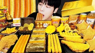 ASMR MUKBANG | 직접 만든 갤럭시 꿀젤리 골드 디저트 아이스크림 먹방 & 레시피 DESSERT GALAXY HONEY JELLY CANDY