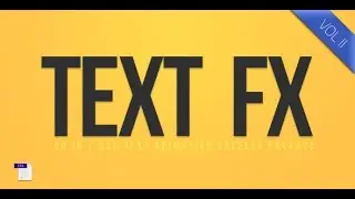 Text Fx Vol 2 by Darkpulse || After Effects Template || VideoHive