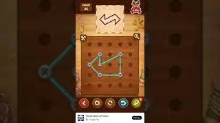 Line Puzzle String Art Level 45 (Oak)