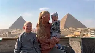Сережа и Максим в Каире. Пирамиды Гизы с детьми. Видео для детей.