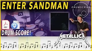 Enter Sandman - Metallica | DRUM SCORE Sheet Music | 
