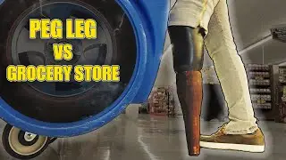 Peg-leg pirate VS grocery store #amputeehumor